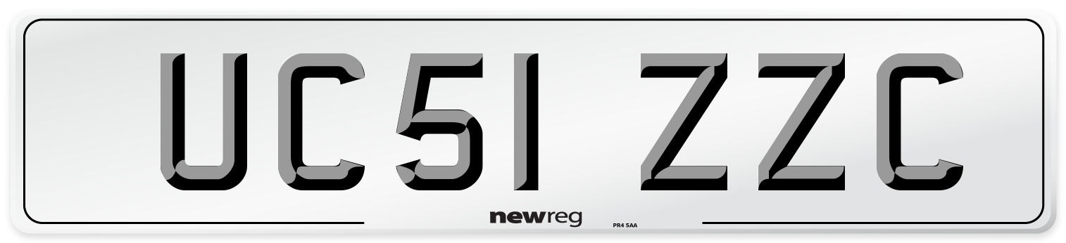 UC51 ZZC Number Plate from New Reg